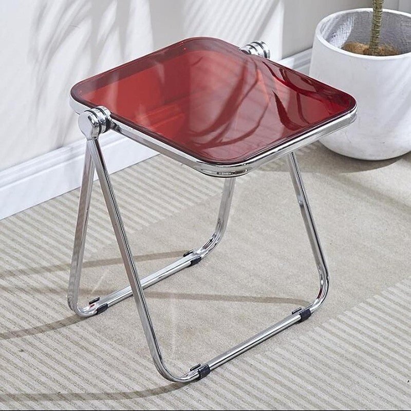 Vistara Red Acrylic Side Table media 5