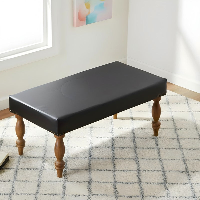 Dravo Sheesham Wooden Bench - Black