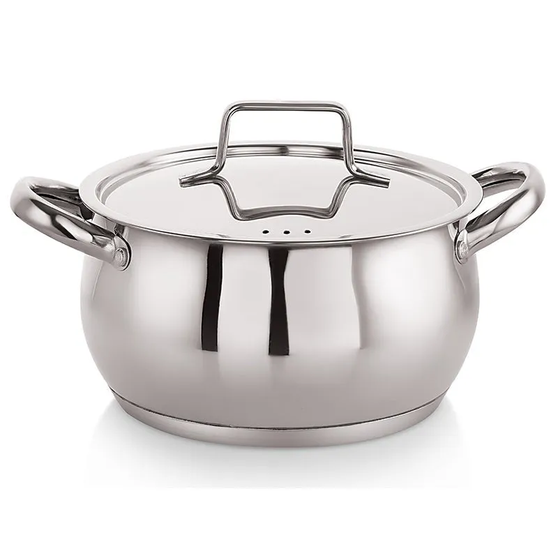 Nirlon Stainless Steel Handi With Lid (2200 mL) - 6 Inches media 4