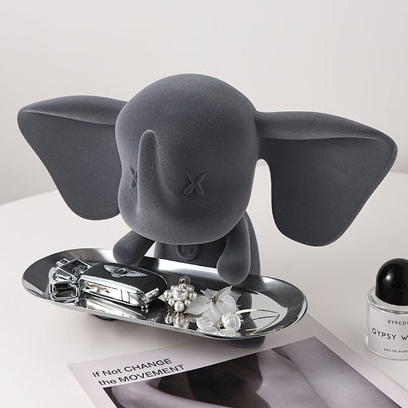 Elephant Tray Showpiece - Grey media 7