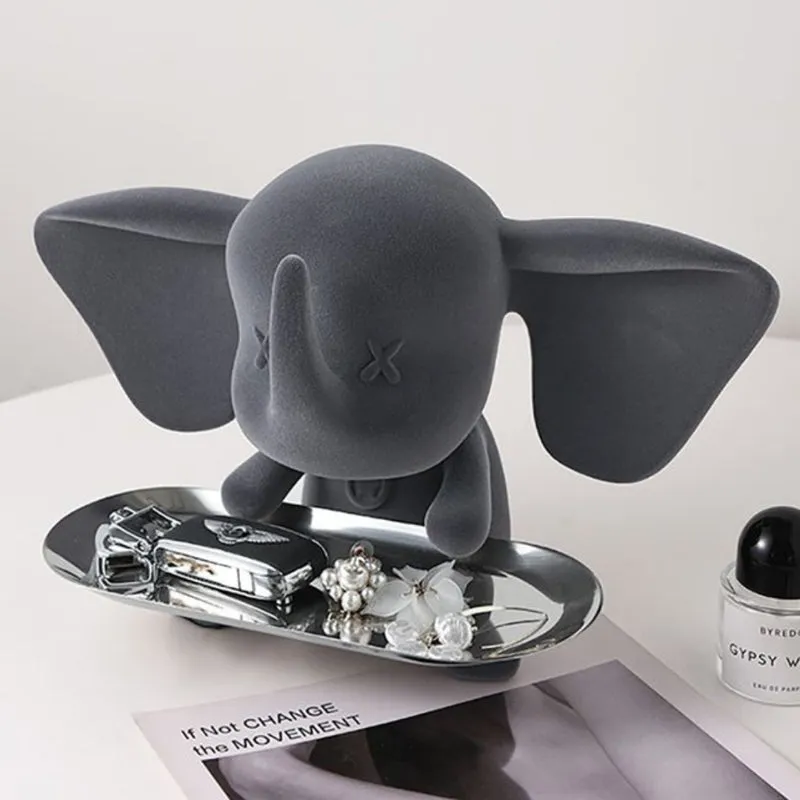 Elephant Tray Showpiece - Grey media 7