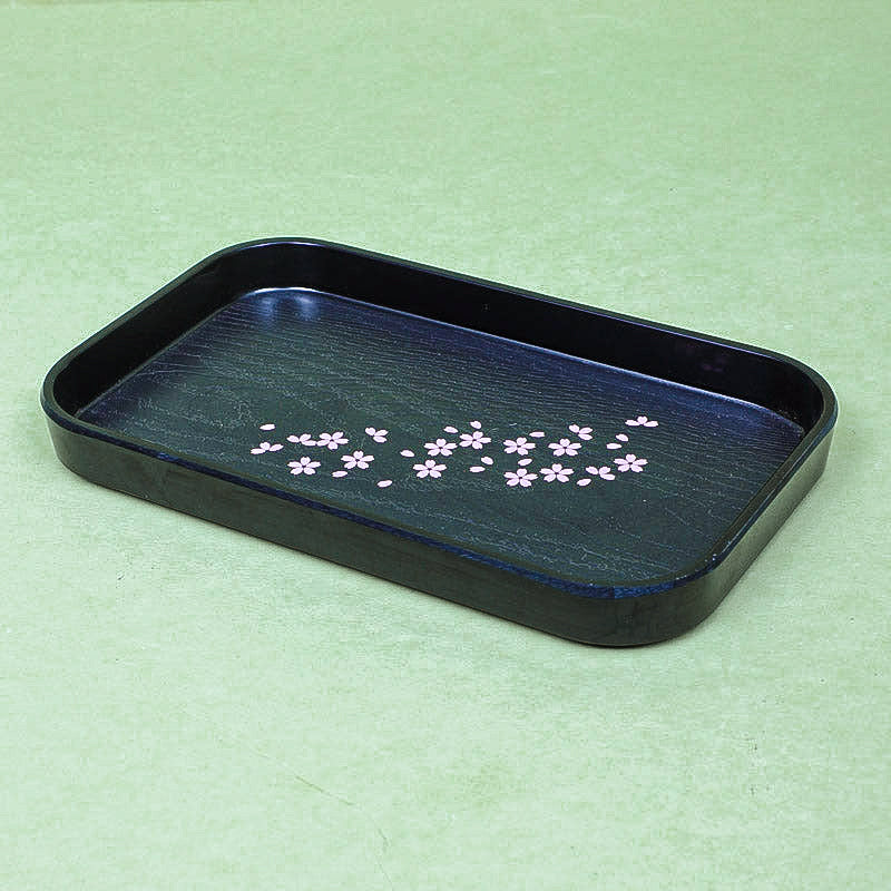 Eltira Floral Serving Tray - Black media 4