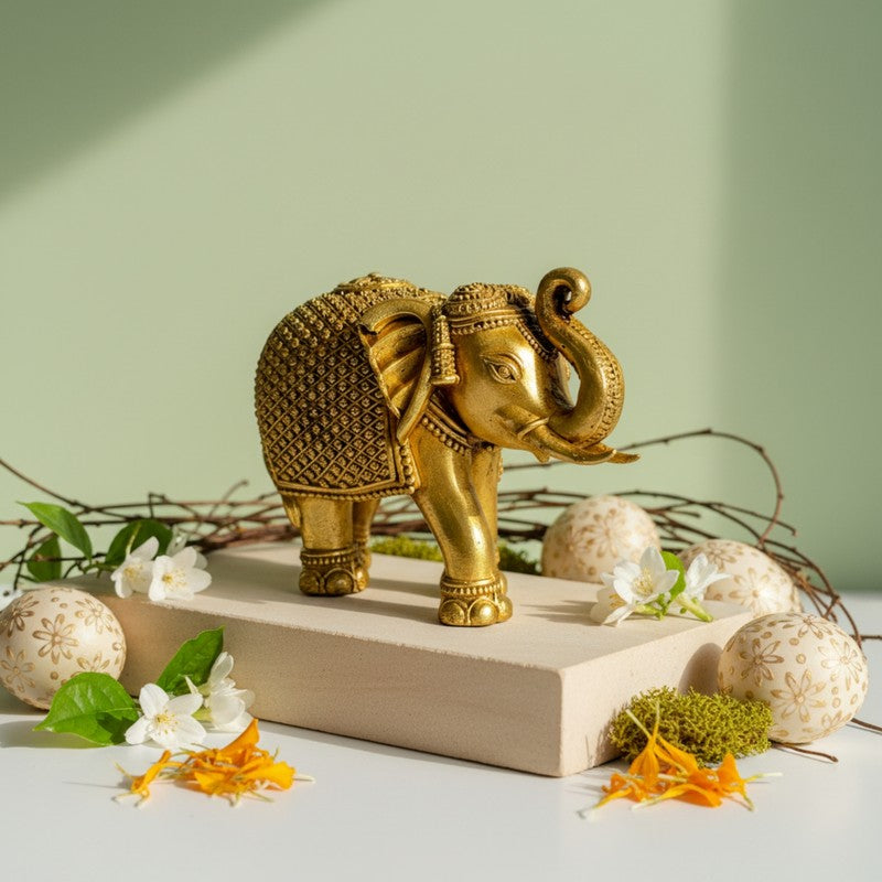 Grand Gajraj Brass Showpiece