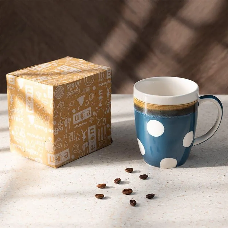 Polka Porcelain Coffee Mug (295 mL) - Azure media 4