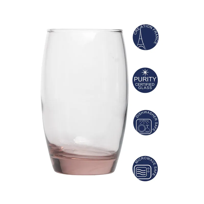 Luminarc Salto Glass (350 mL/Pink) - Set Of Six media 5