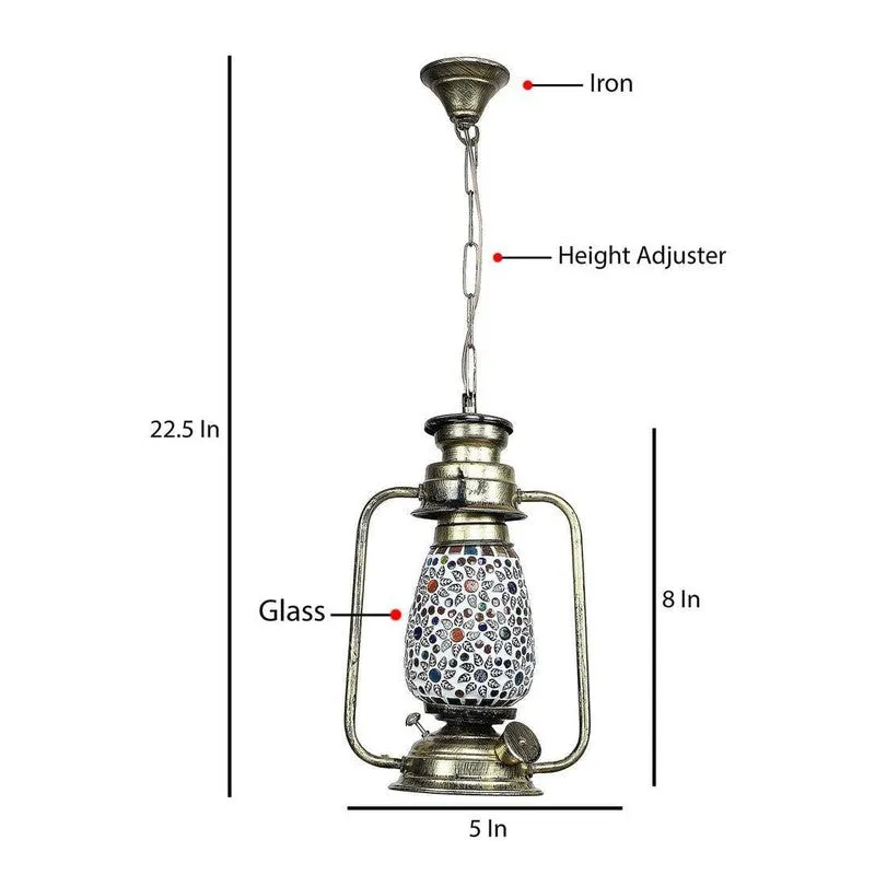 Jodha Akbar Glass Ceiling Lamp media 7