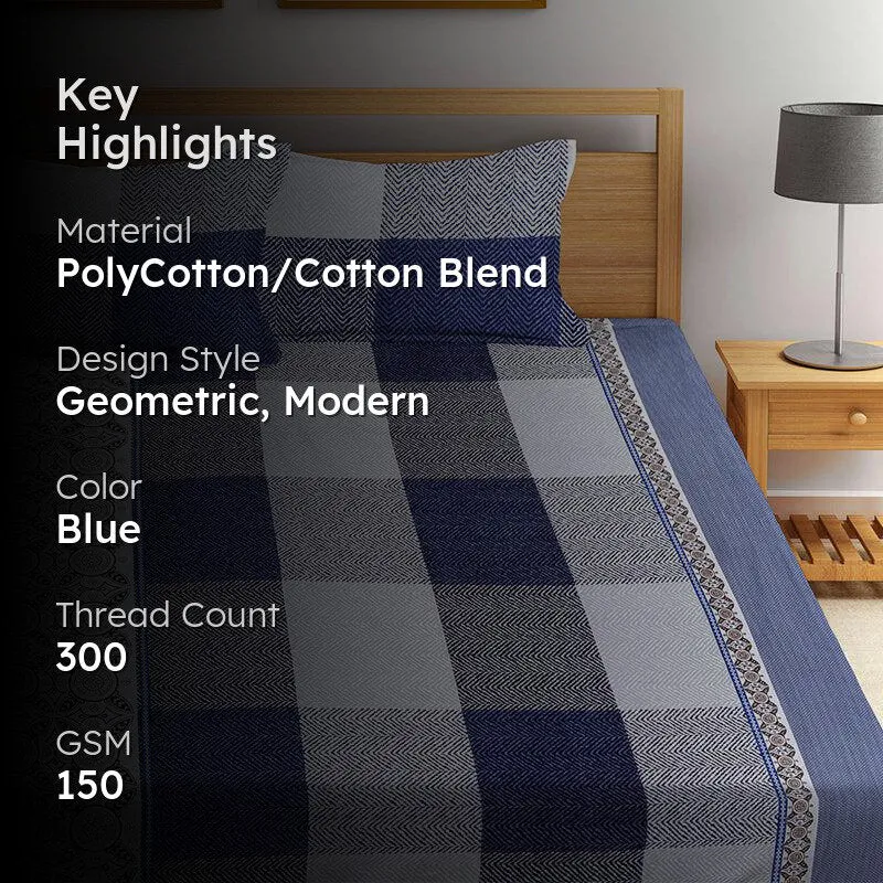 Carob Ethnic PolyCotton Bedsheet - 150 GSM media 2