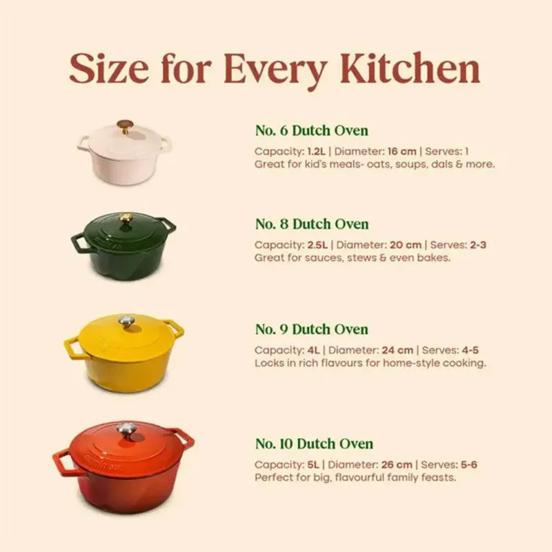 Cumin Co Enamel Cast Iron Cooking Pot (2500 mL) - Green media 6