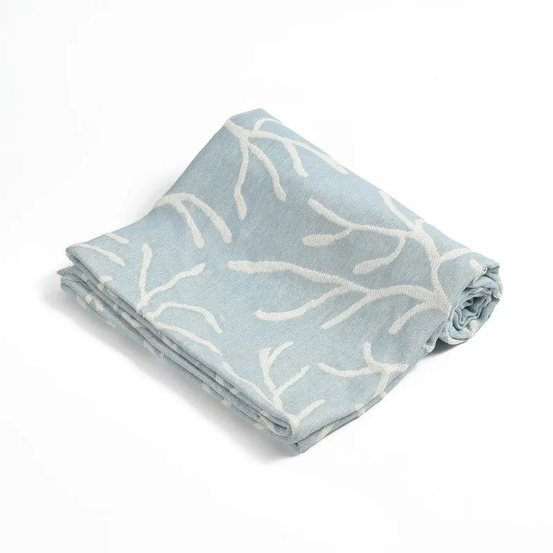 Bluvera Abstract Cotton Throws - Blue media 4