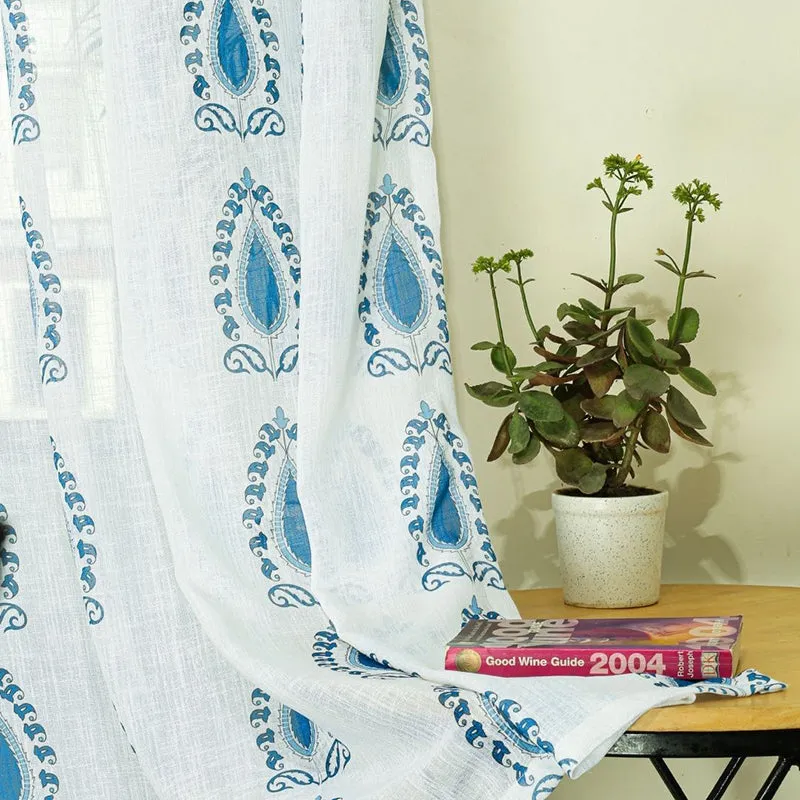 Whispa Linen Texture Sheer Curtain - Set Of Two media 4