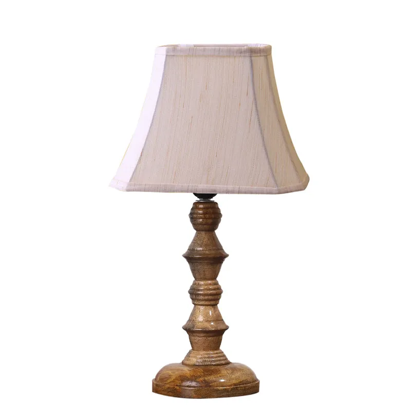Allume I Timber Wooden Table Lamp - Beige,Brown media 6