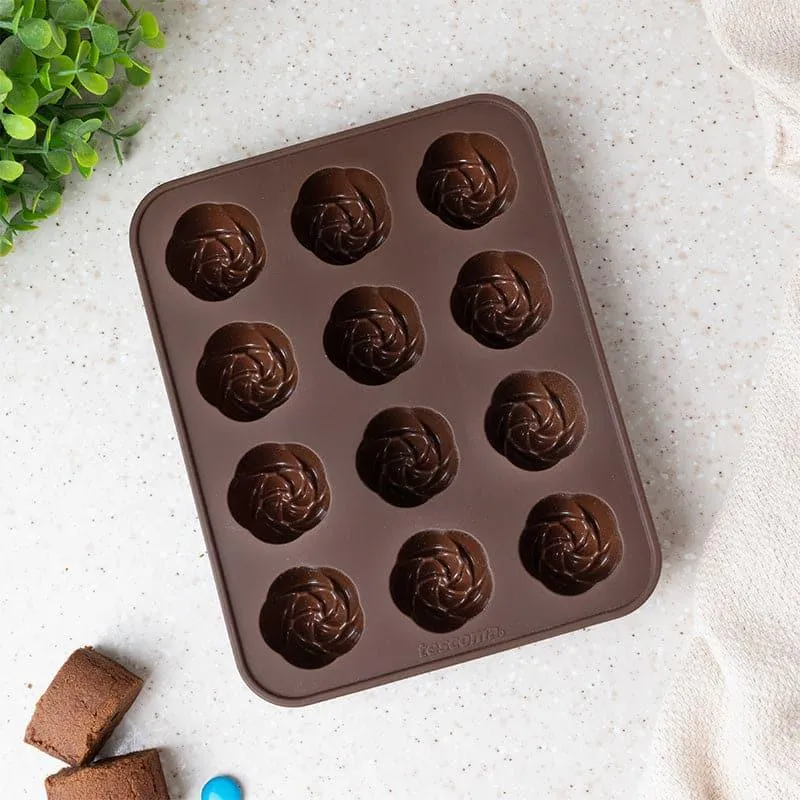 Truva Rose Chocolate Mould media 4
