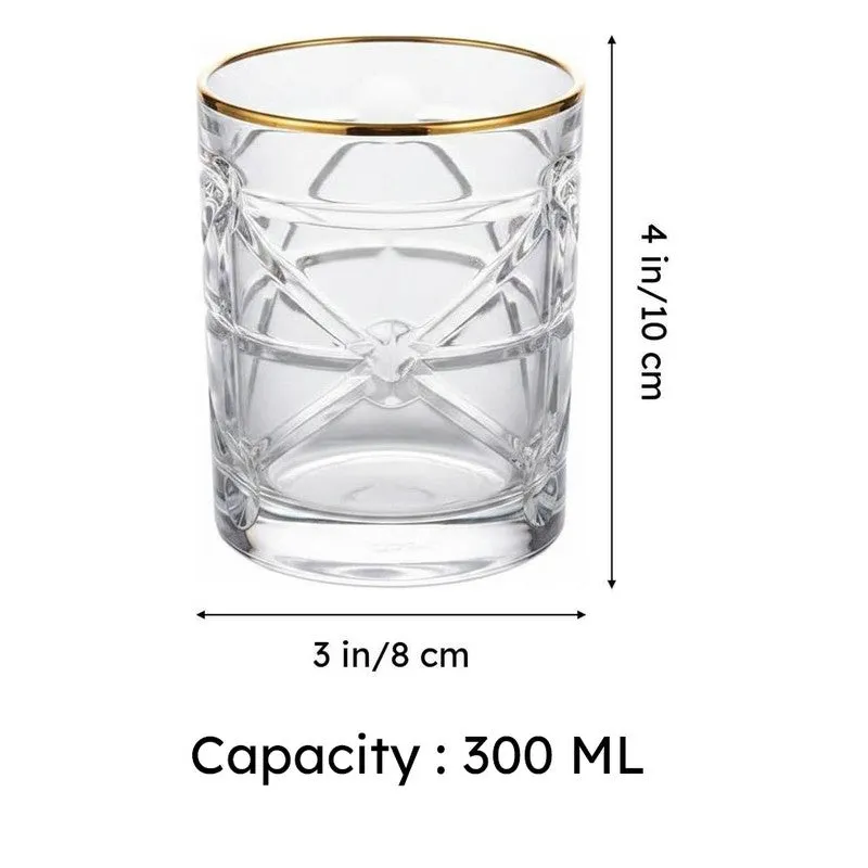 Matrix Old Fashioned Glasses (300 ml ) - Set Of Four media 8