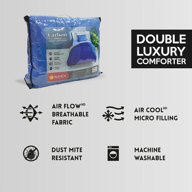 Herbert Reversible Solid Comforter (Blue) - 120 GSM media 6