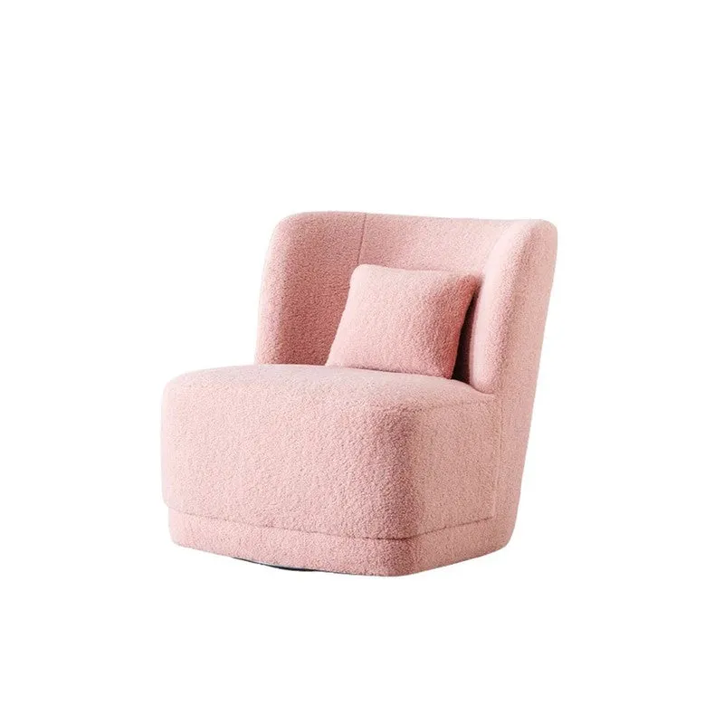 Urbano Neem Wood Accent Chair - Pink media 4