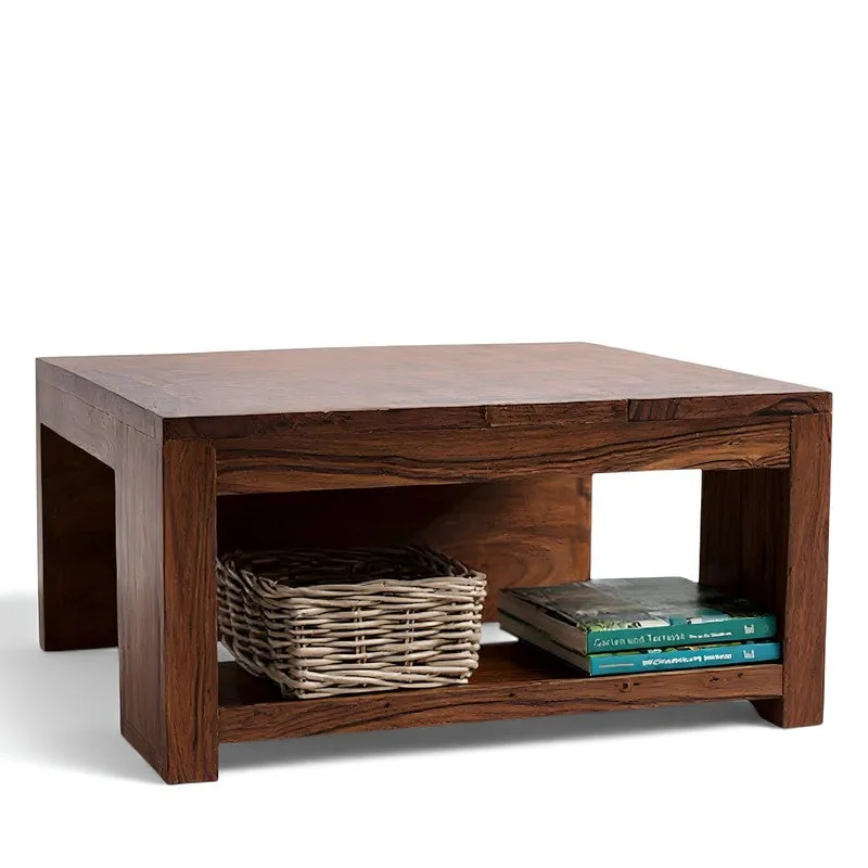 Crixon Sheesham Wooden Center Table - Brown media 3