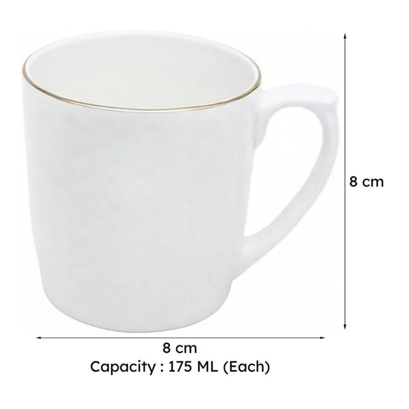 Riggs Bone China Tea Cup (175 mL Each) - Set of Six media 6