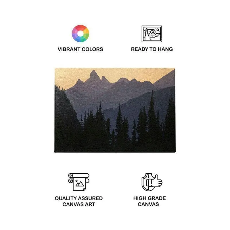 Indian Peaks Sunset Canvas Wall Painting - Gallery Wrap media 4