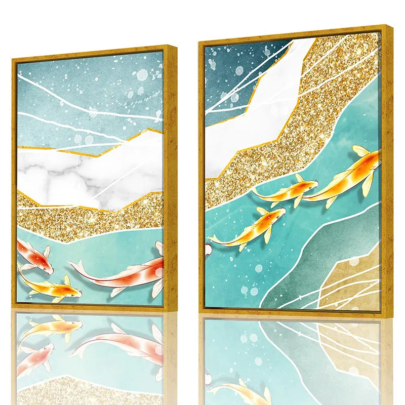 Pod Of Whales Wall Art - Set Of Two media 3