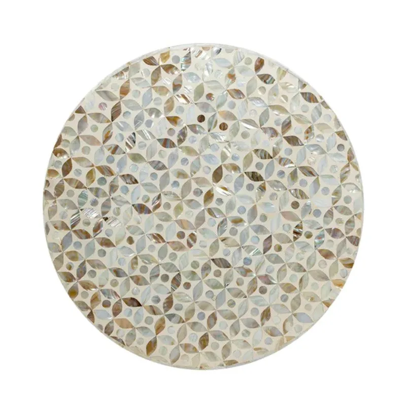 Walnix Mother of Pearl Side Table - Off White media 5
