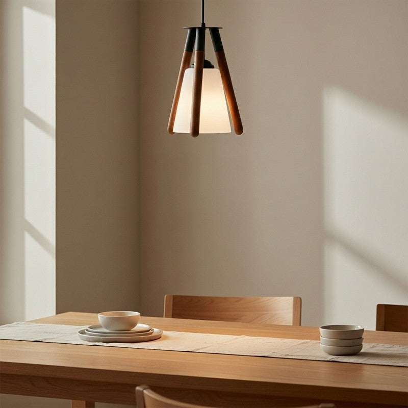 Halo Beam Glass Ceiling Lamp