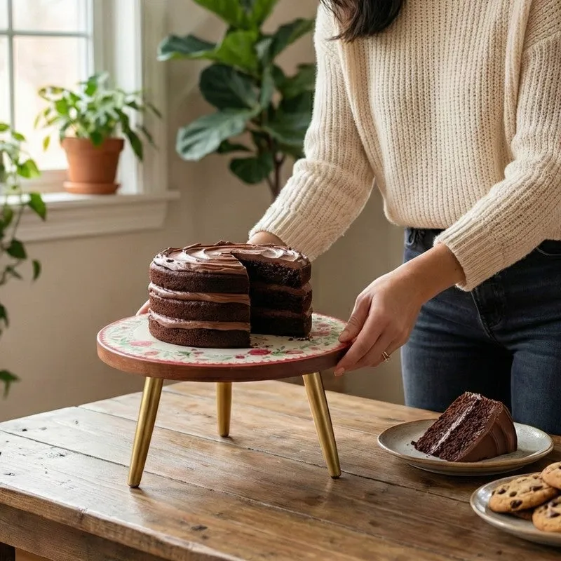 Classic Bloom Cake Stand - Multicolor media 5