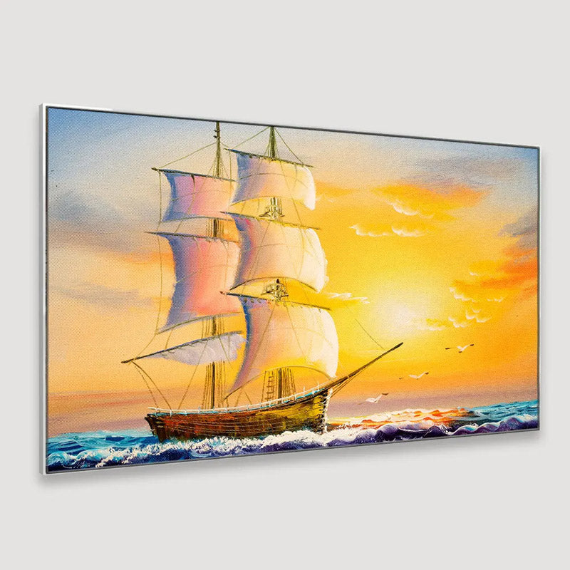 Sunset Sails Canvas Wall Painting media 4