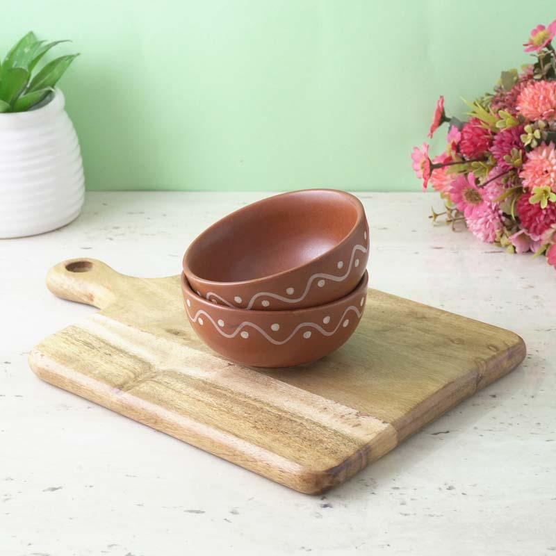 Alpana Ceramic Serving Bowl - Set Of Two media 3