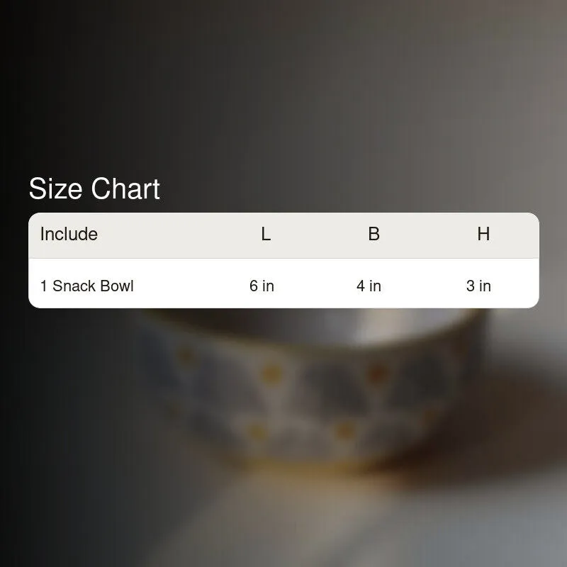 Paoloa Ceramic Snack Bowl - 300 mL - 6