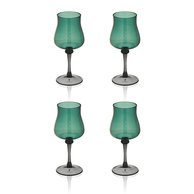 Jade Mist Wine Glasses (240 mL Each) - Set Of Four media 6