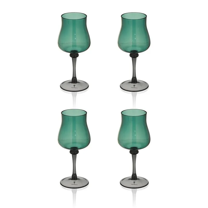 Jade Mist Wine Glasses (240 mL Each) - Set Of Four media 6