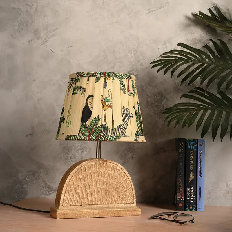 Half Carve Fauna Cotton Table Lamp - Multicolor media 2