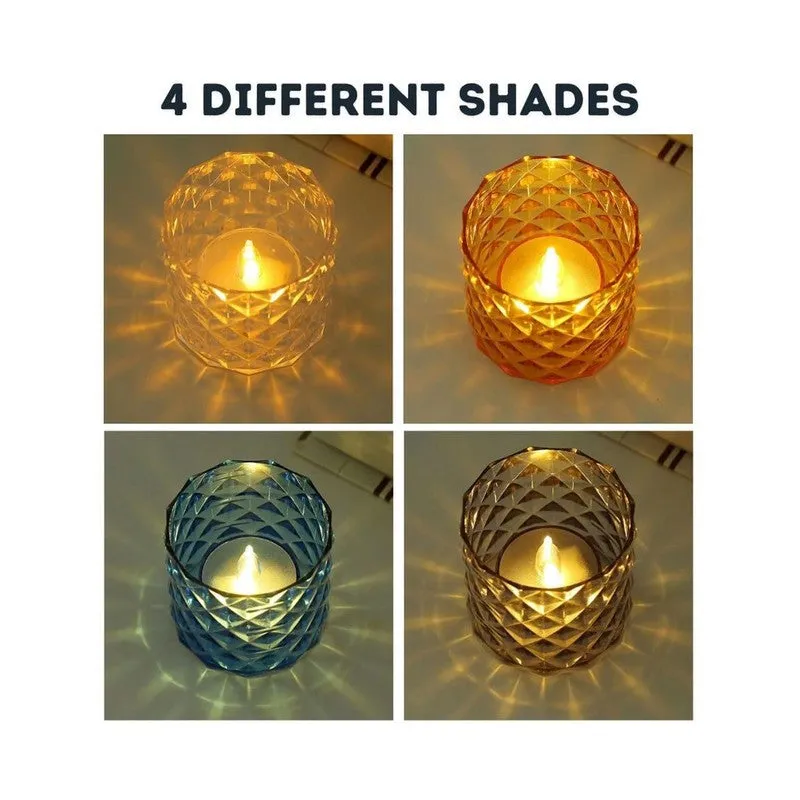 IllumiCraft Multi Design Tea Light Holders (Yellow) - Set Of Two media 7