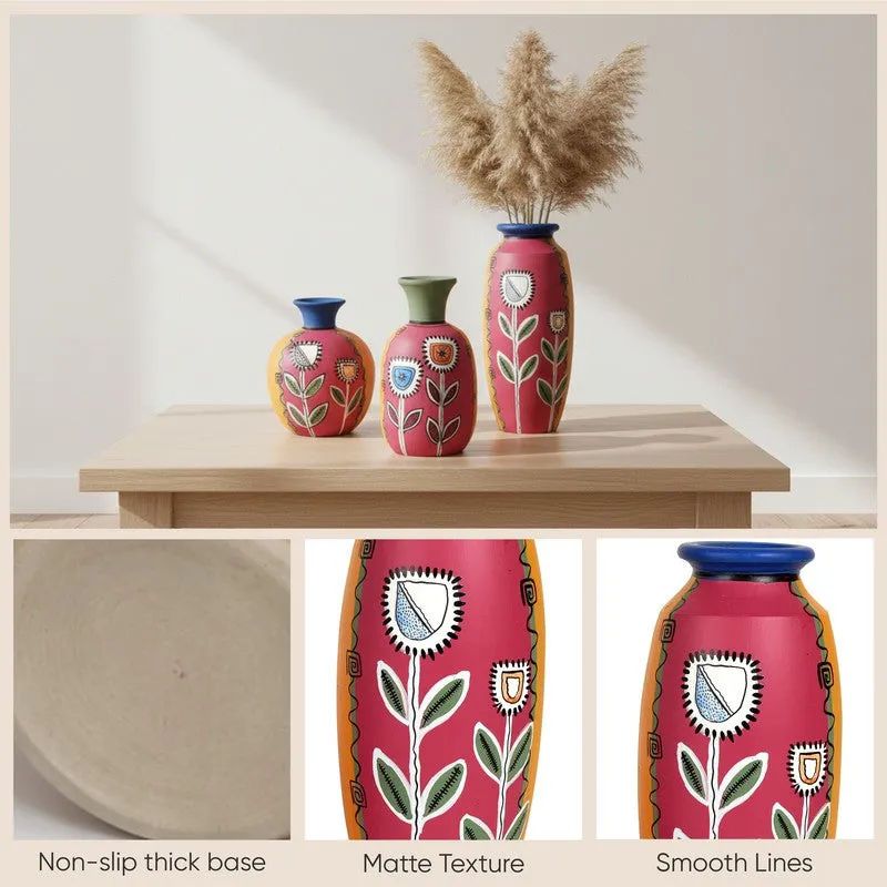 Layan Flora Terracotta Vase - Three Piece Set media 7