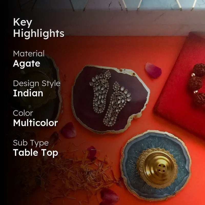 Diwali Glow Tea Light Holder (Multicolor) - Set Of Three media 2
