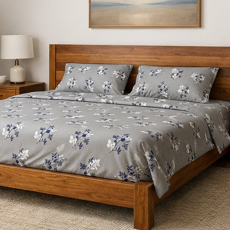 Blossom Bouquet Microfiber Bedsheet - 140 GSM media 3