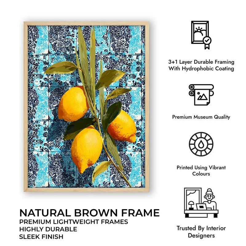 Vitamin Glow Canvas Wall Painting - Brown Frame media 10
