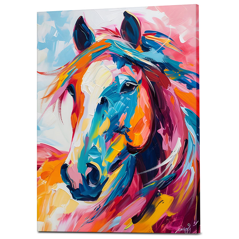 Vibrant Horse Wall Art media 3