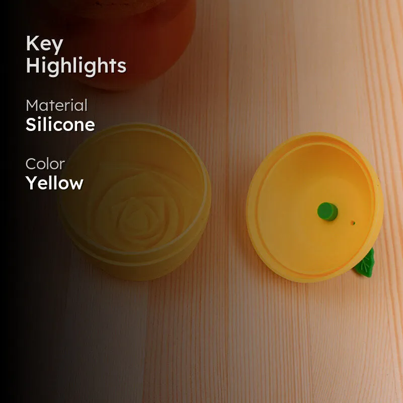 Rose Silicone Ice Mould - Yellow media 2