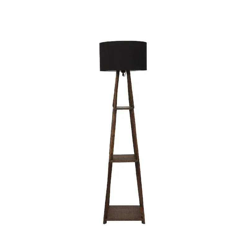 Seasa Wistera Floor With Shelf Lamp With Shelf - Black media 5