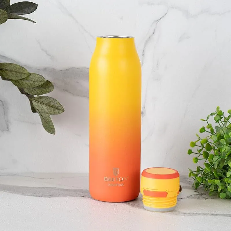 Juno Sip Hot & Cold Thermos Water Bottle (Yellow & Orange) - 750 mL media 3