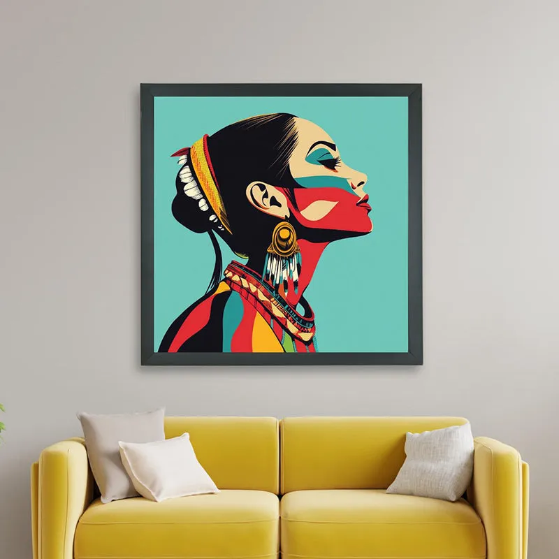 Neon Femme Wall Art With Resin Frame media 5