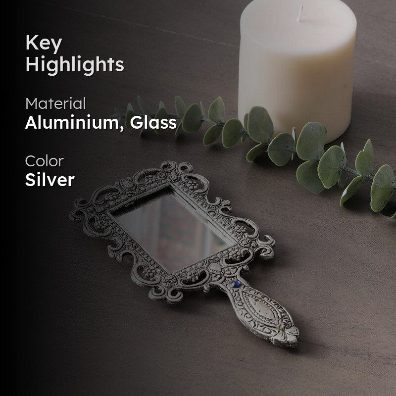 Suma Vintage Hand Mirror - Silver media 2