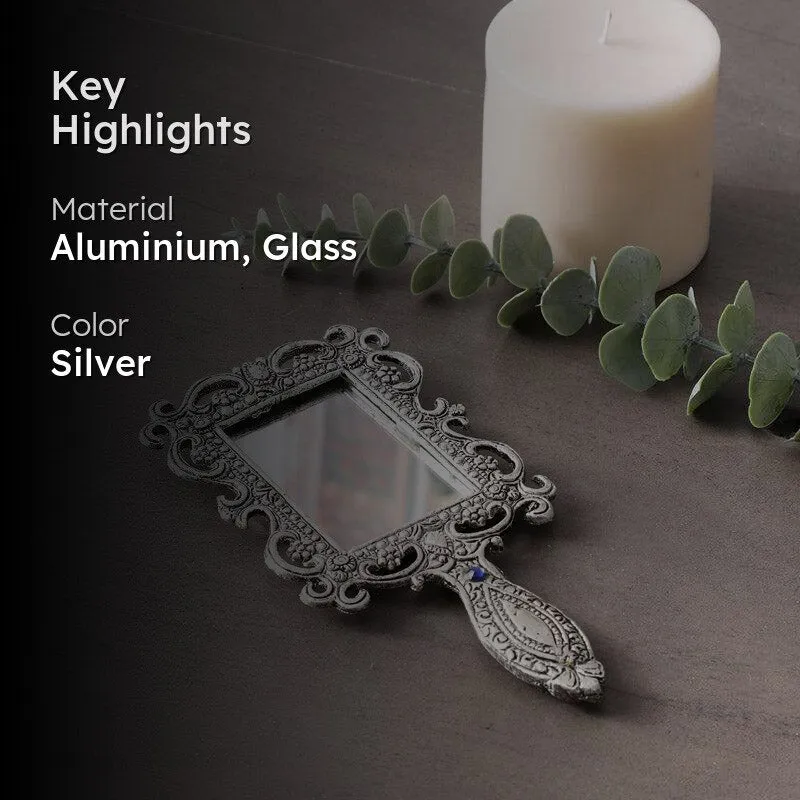 Suma Vintage Hand Mirror - Silver media 2
