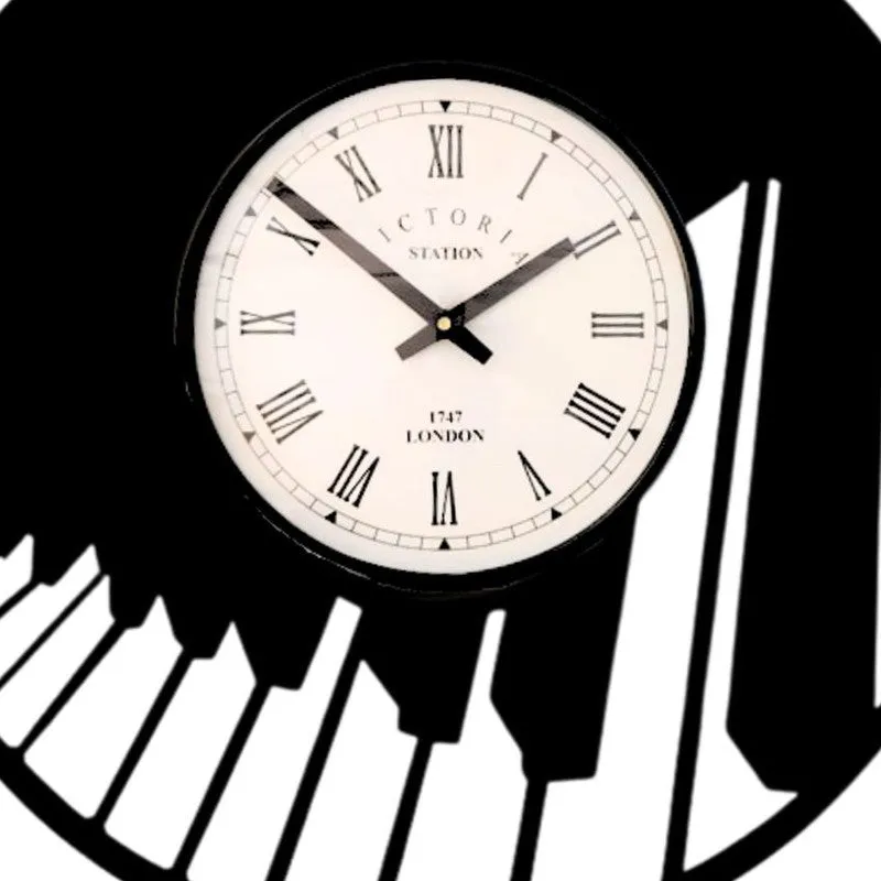 Vibe Steel Analog Wall Clock - Black media 5
