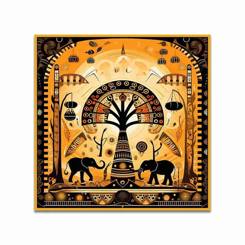 Tribe Of Hastina I Canvas Wall Art With Frame media 4