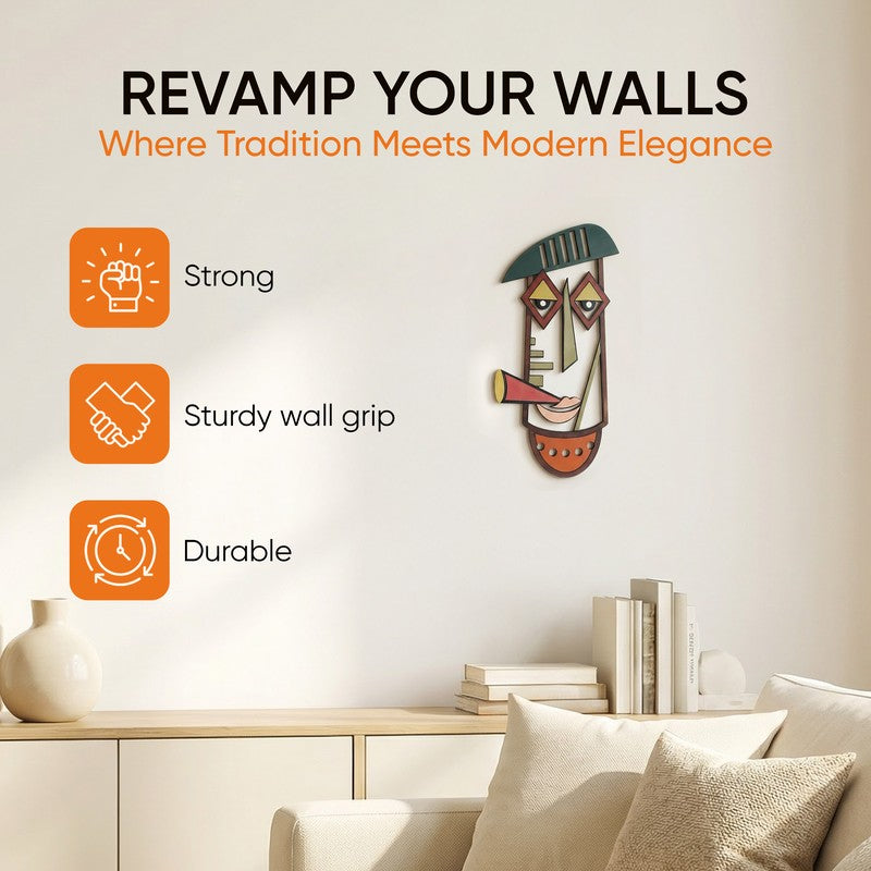 Rachel Mask Wooden Wall Accent media 5