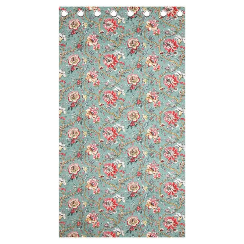 Mivaana Floral Curtain - Sea Green media 8
