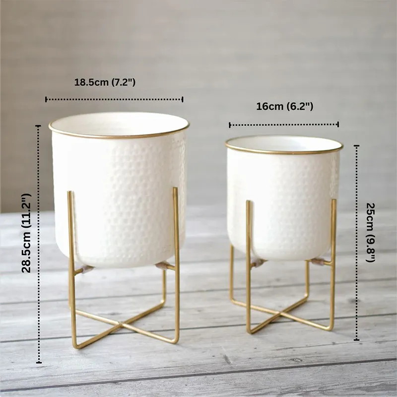 Maxine Hammered Planter - Set Of Two media 7
