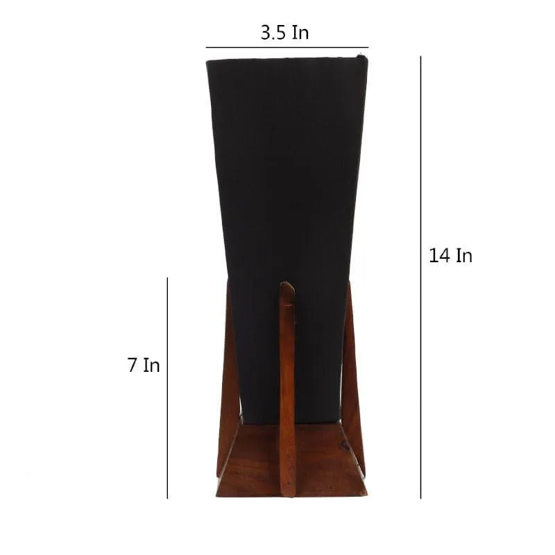 Lorelie Fabric Table Lamp - Black,Brown media 5